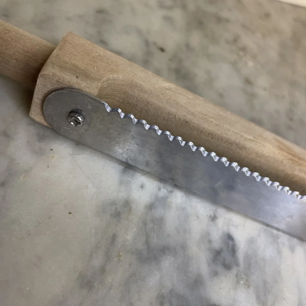 Vintage Fiddle Bow Bread‎ Slicing Knife 15